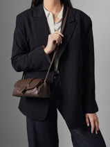 Shoulder Bag S Agnes Leather Etrier Brown agnes EAGC205S-vue-porte
